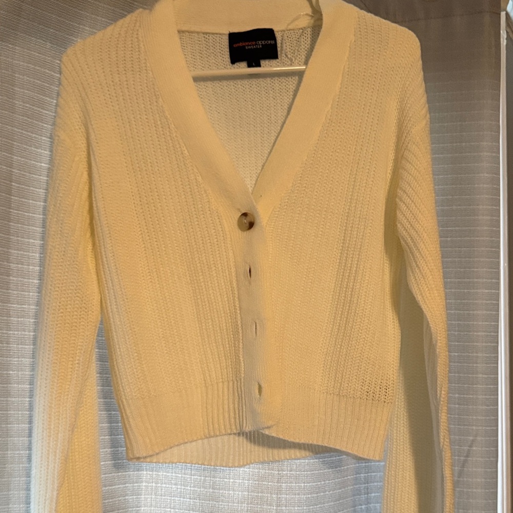 Crème knitted cover up